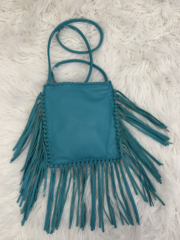 Blue Horse Portrait Crossbody Purse by Kurtmen