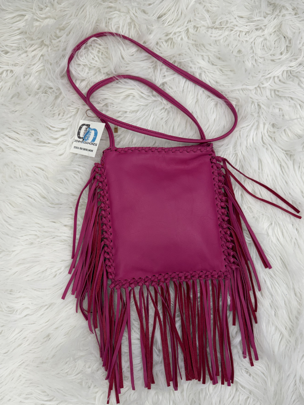 Pink Horse Portrait Crossbody Purse by Kurtmen