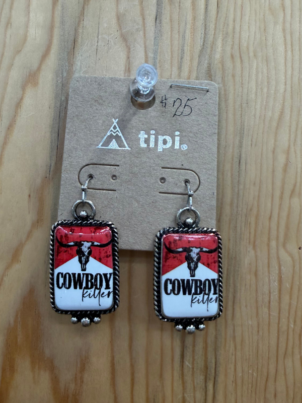 Western Cowboy Killer Earrings