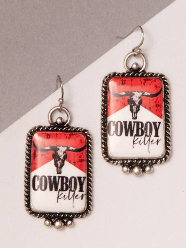 Western Cowboy Killer Earrings
