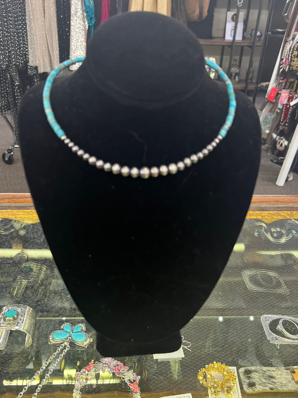 Navajo and Turquoise Choker