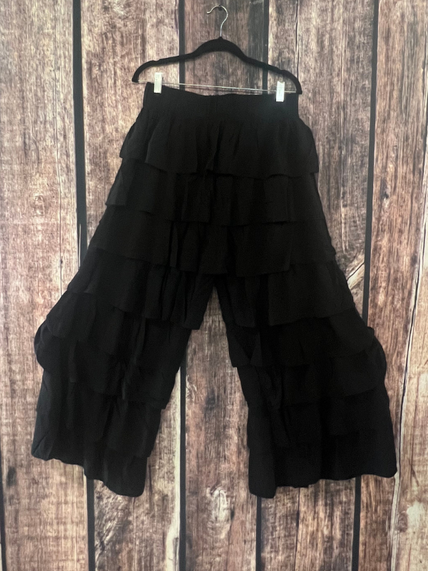 Black Ruffled Pant by A Rare Bird