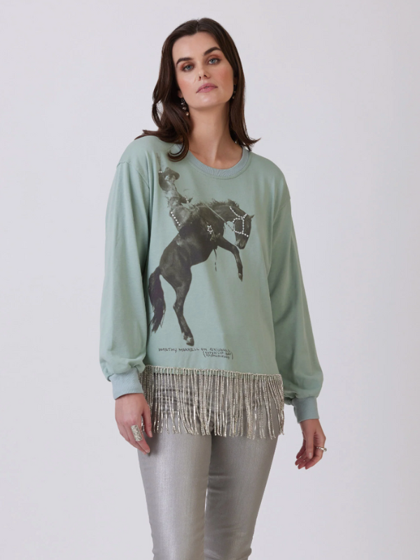 Thundering Hooves Sweatshirt Top Double D Ranch