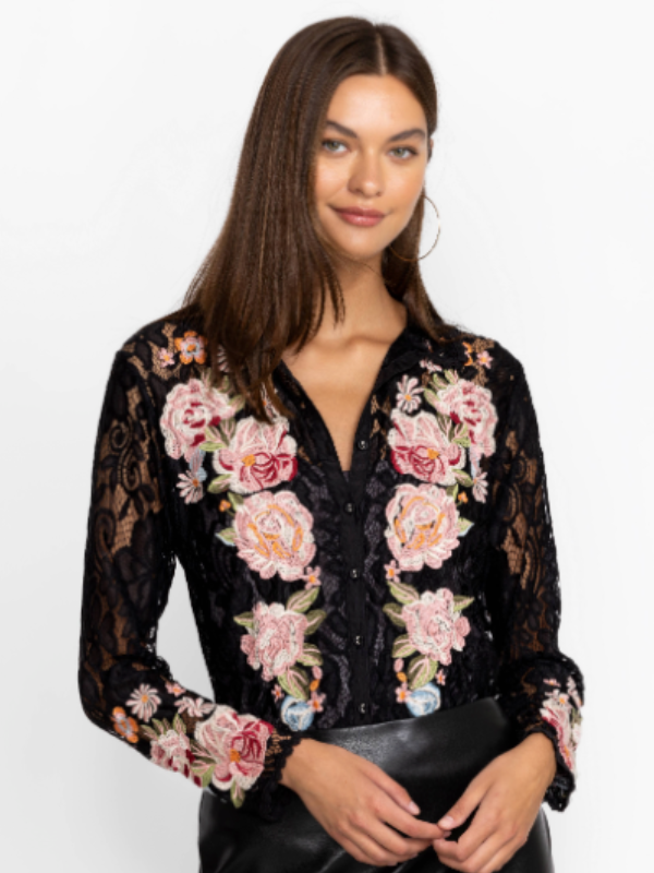 Veronne Lace Blouse Johnny Was