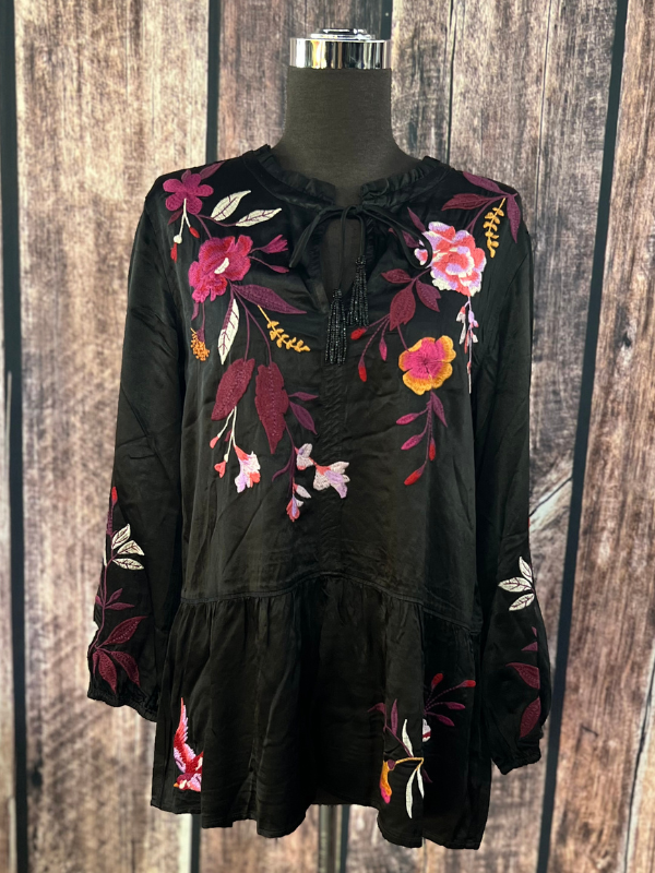 Mirabel Peplum Field Blouse Johnny Was