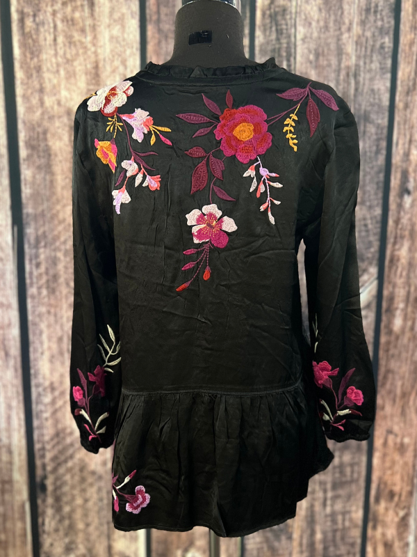 Mirabel Peplum Field Blouse Johnny Was