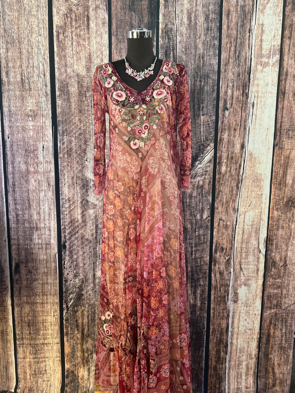 Cardinal Mesh Dress Johnny Was