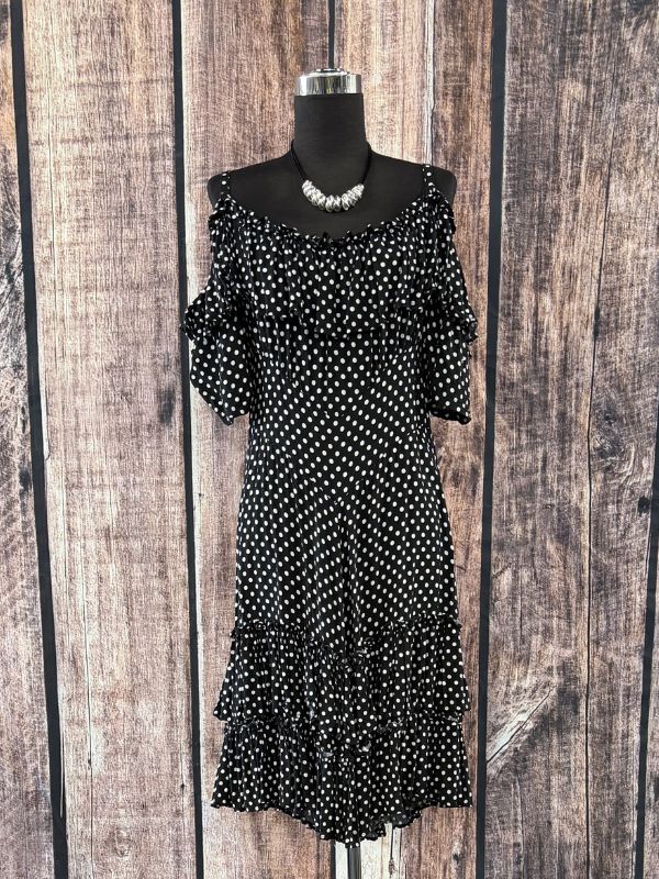Black & White Poka Dot Dress by Marrika Nakk