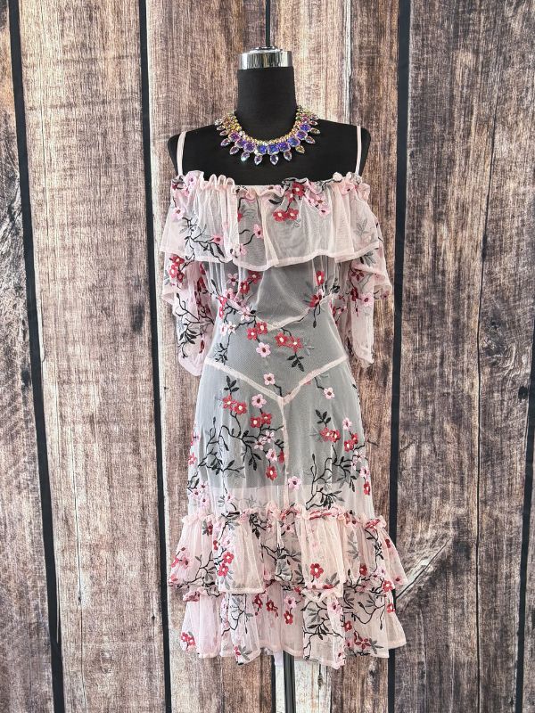 Light Pink Flowered Dress by Marrika Nakk