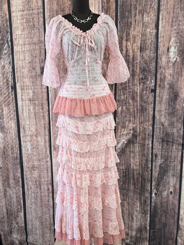 Long Pink Skirt by Marrika Nakk
