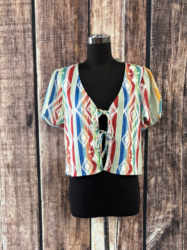 Diana Western Geo Graphic Print  Top