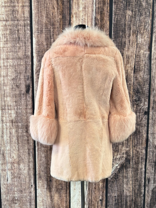Pink Minky Faux Fur MaxiCoat