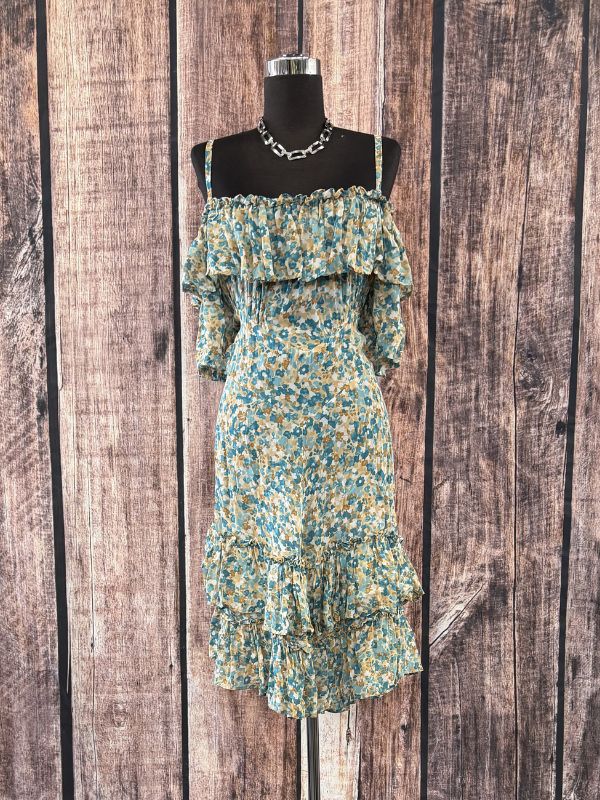 Green Floral Dress by Marrika Nakk