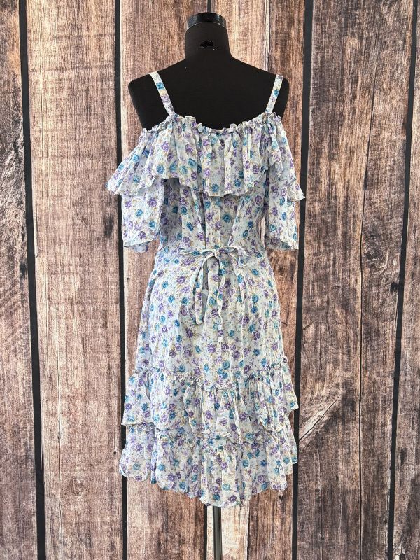 Blue & Purple Printed Dress by Marrika Nakk
