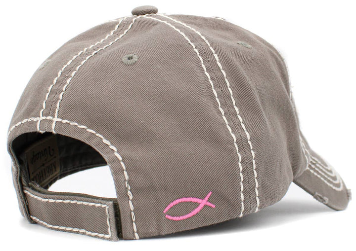 With God All Things Are Possible Vintage Baseball Cap Wine Red