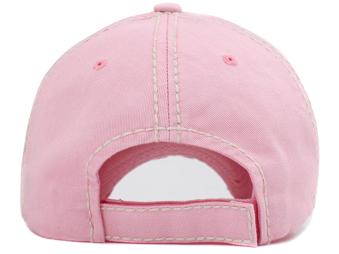 Hello Sunshine Washed Vintage Baseball Cap White