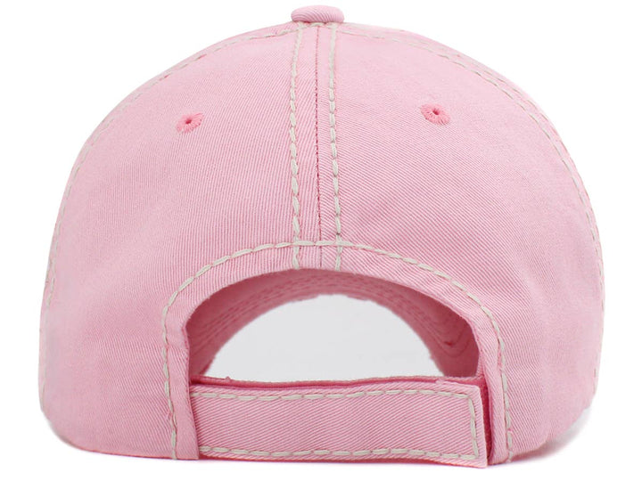 Hello Sunshine Washed Vintage Baseball Cap White