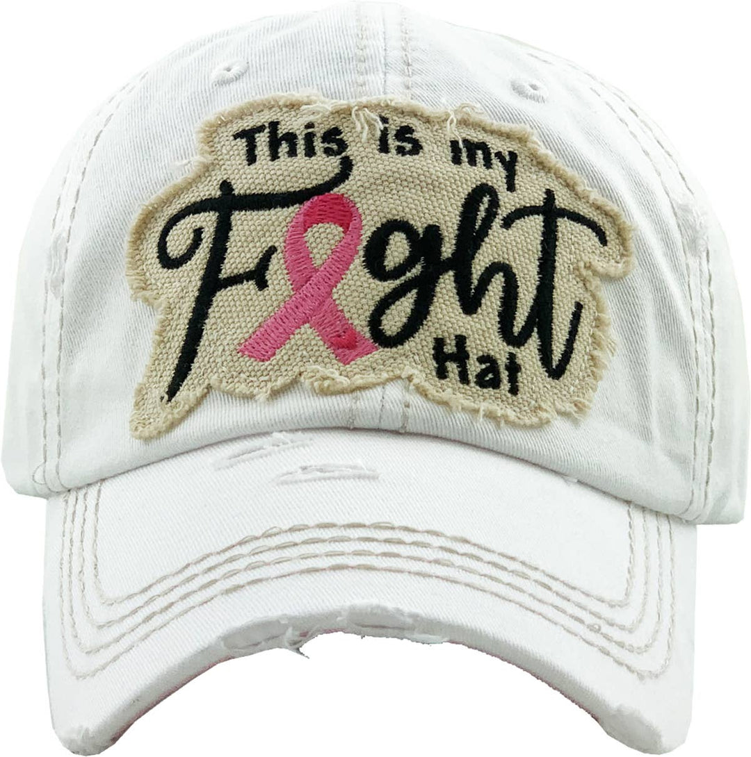 This Is My Fight Hat Pink Ribbon Baseball Cap Pink