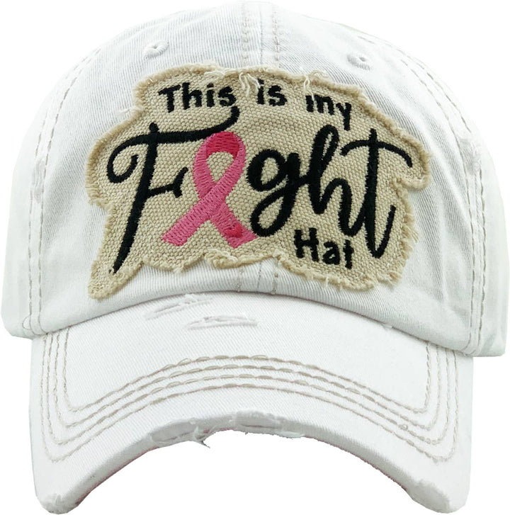 This Is My Fight Hat Pink Ribbon Baseball Cap Pink