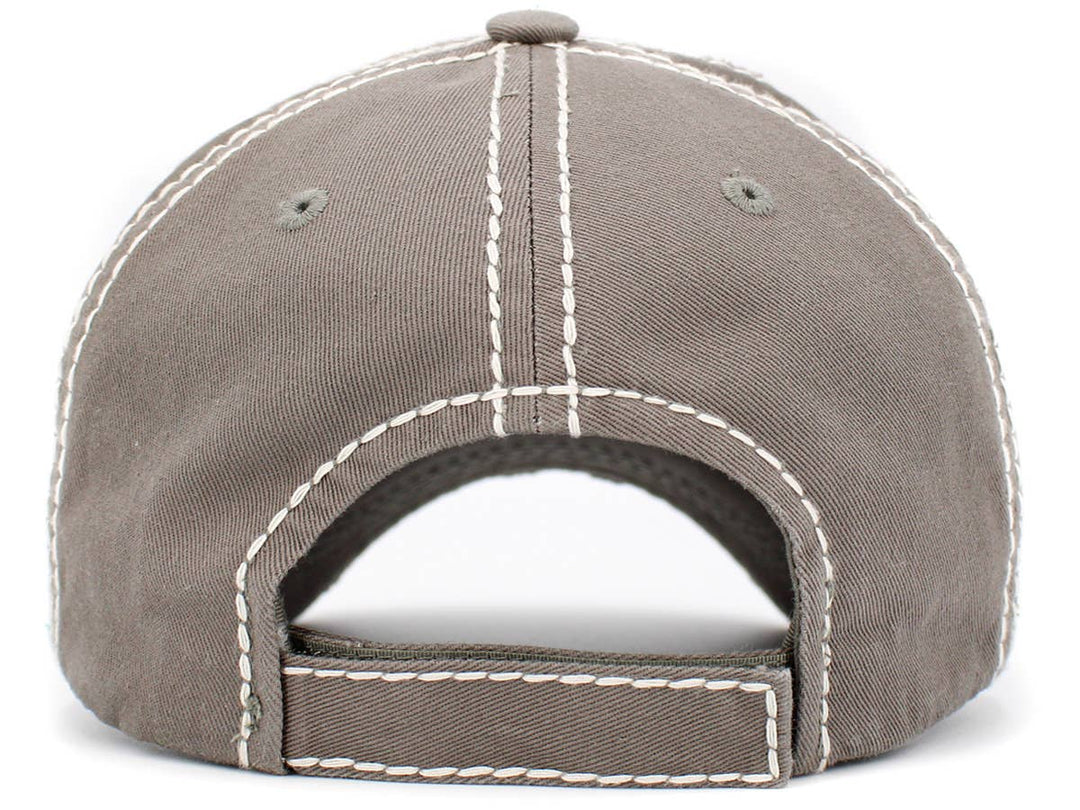 I'd Rather Be Riding Vintage Baseball Cap White