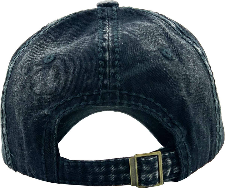 Save Water Drink Wine Vintage Ballcap One Size Adjustable Black
