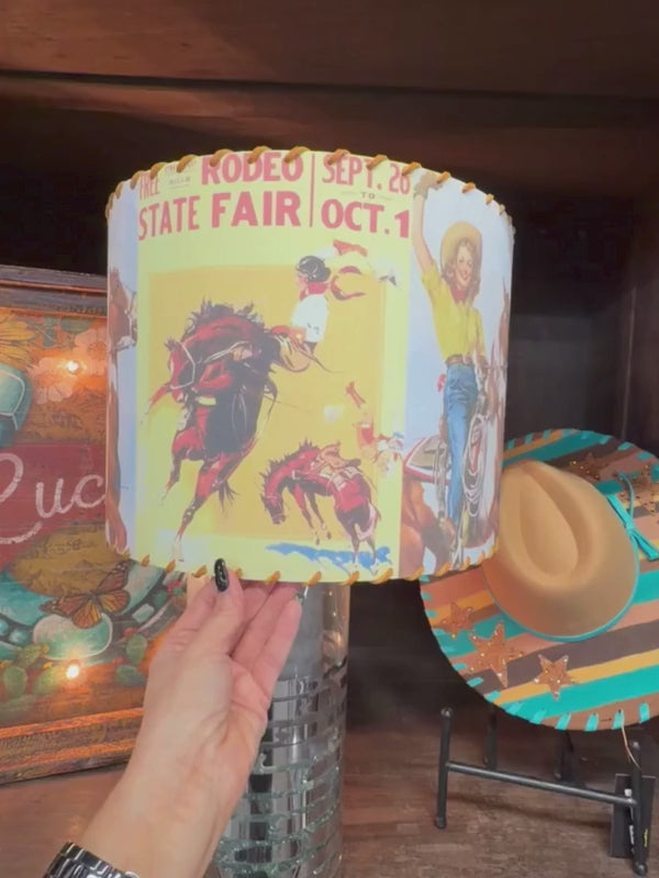 Lampshade Vintage Cowgirl