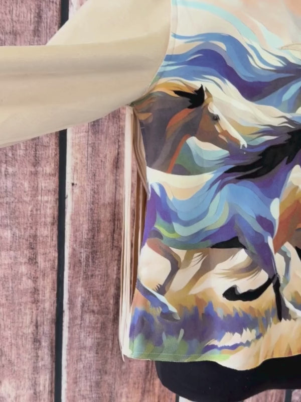 Way Tan Fringe Horse Herd Jacket