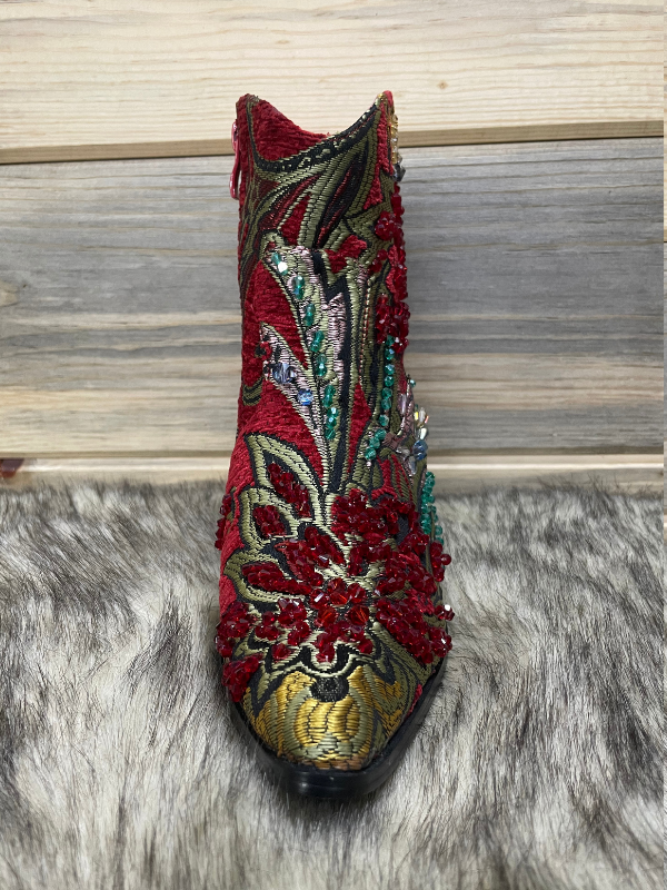 Helens Heart Red Crystal Bootie