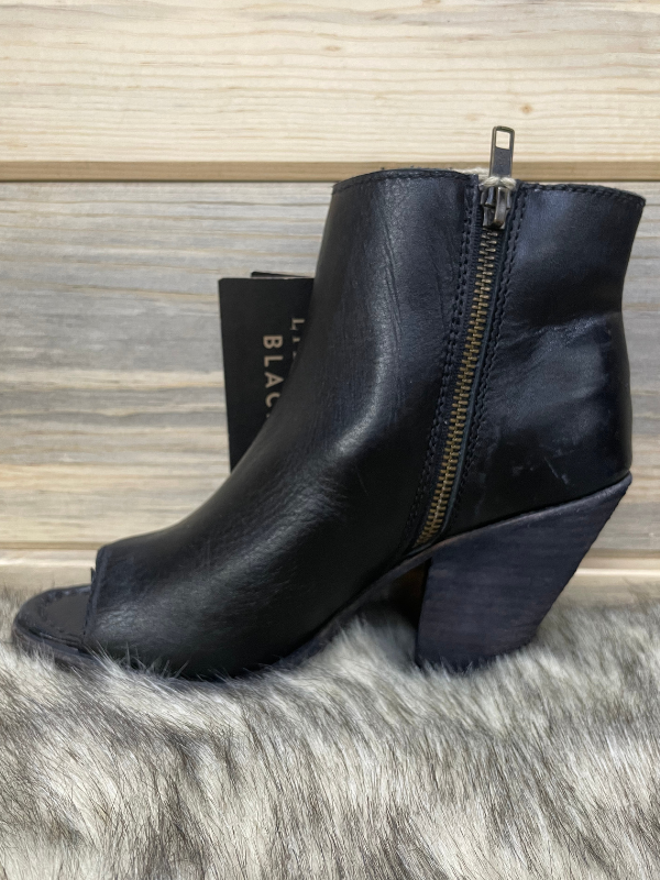 Liberty Black Slick Black Bootie with Fringe