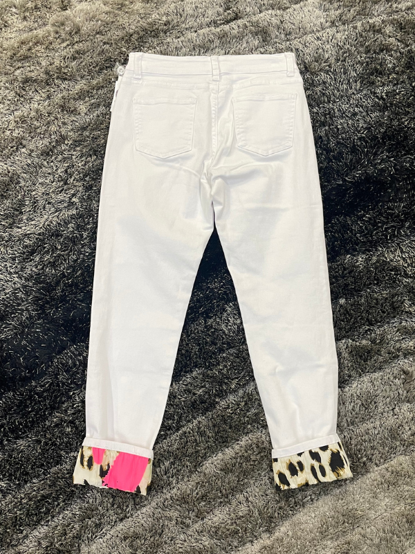 White with Cheetah Capri by AZI