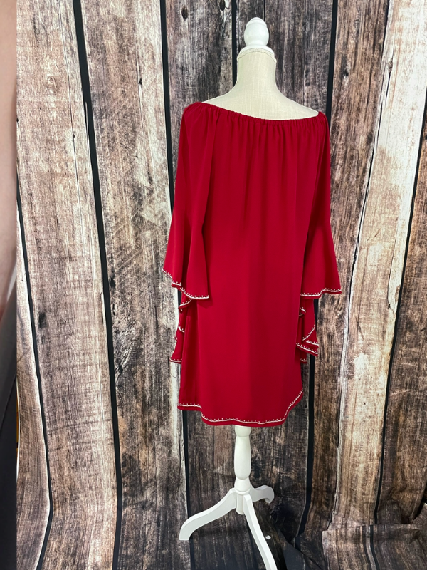 Adrianna Red Dress Rockwell Tharp