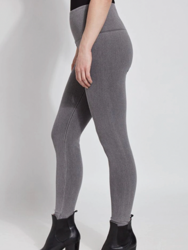 Mid Grey Denim Legging by Lysse