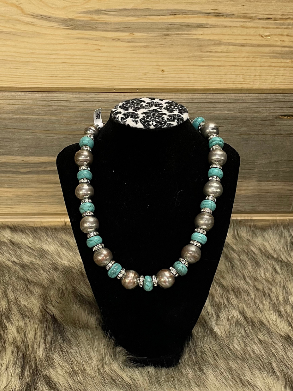 Turquoise and Silver Necklace