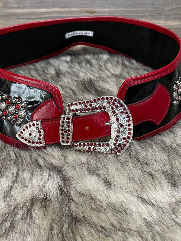 Black and Red Kurtmen Belt