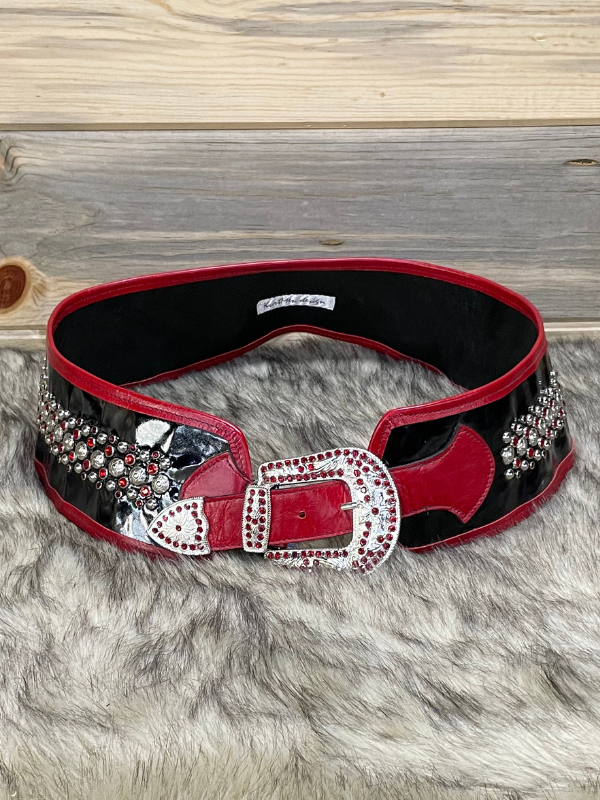 Black and Red Kurtmen Belt