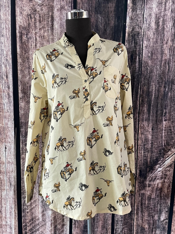 Tasha Polizzi Bronco Print Shirt