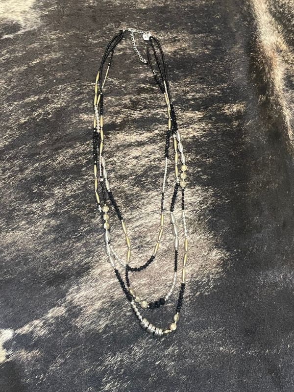 Black / Silver / Gold Necklace