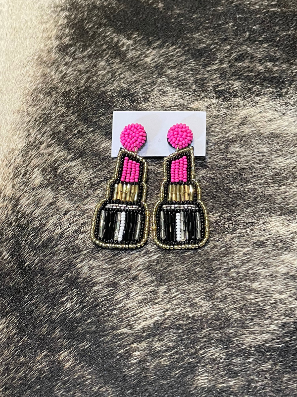 Lipstick Earrings