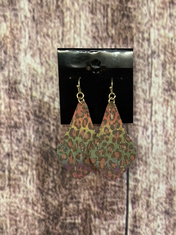 Cheetah Rainbow Earrings