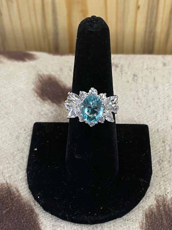 light blue ring