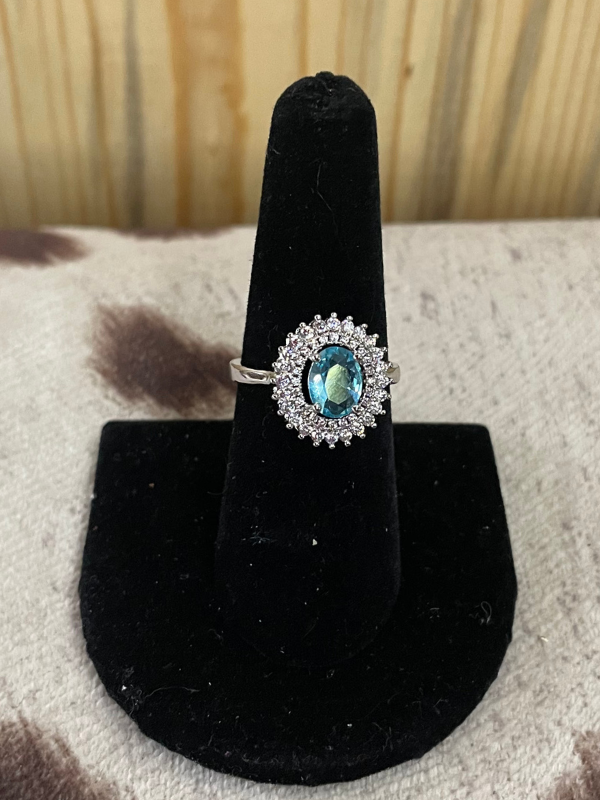 light blue ring