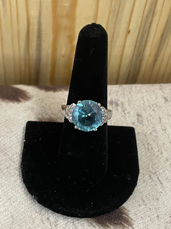 light blue ring