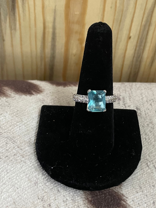 light blue ring