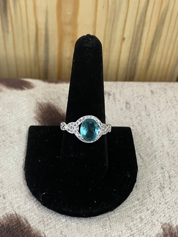 light blue ring