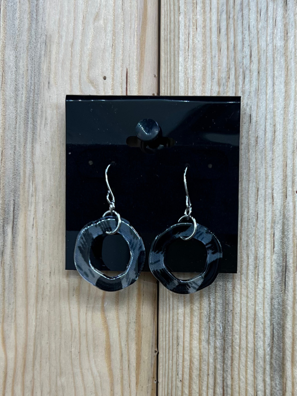 black earrings