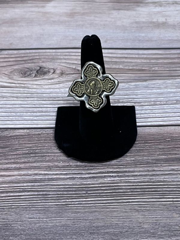 Bella Rose Cross Ring