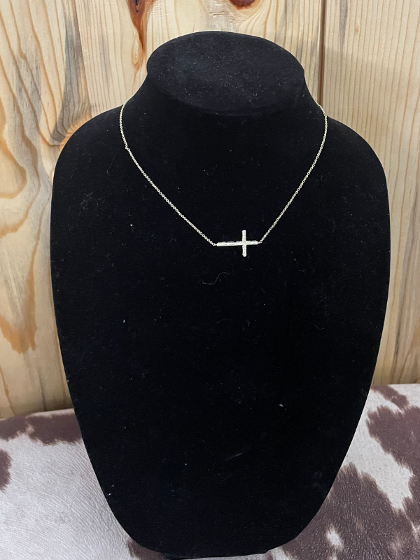 gold cross necklace